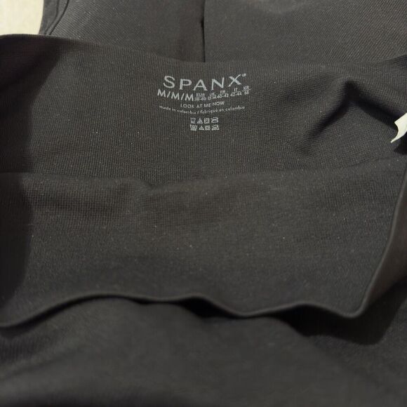 Spanx Look At Me Now Ecocare Leggings Women Sz M Very Black 20344R - Picture 5 of 6